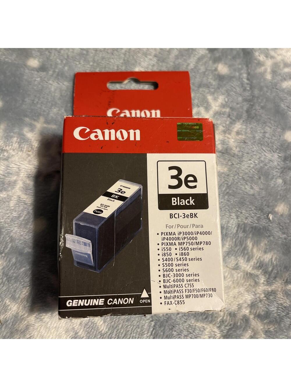 Genuine Canon BCI-3eBk black ink BCI3 MP780 iP5000 iP4000 i860 i850 S750 F80 F60